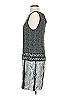 MICHAEL Michael Kors 100% Polyester Graphic Gray Casual Dress Size S - photo 5