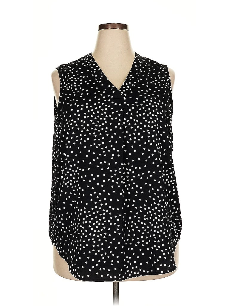 Pre-owned Assorted Brands Sleeveless Blouse In Black