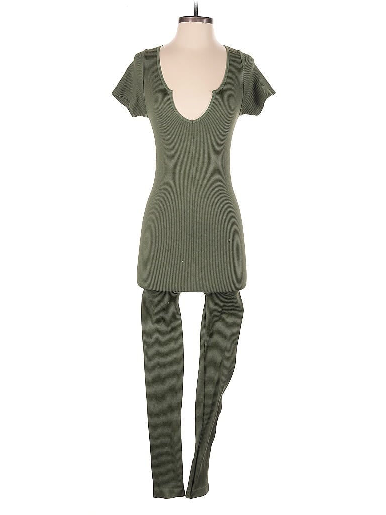 Pre-owned Full Circle Trends Jumpsuit In Green