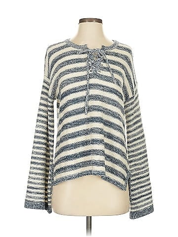 Hem & Thread Pullover Sweater (view 1)