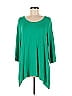 Zenergy by Chico's Green 3/4 Sleeve T-Shirt Size M - photo 1