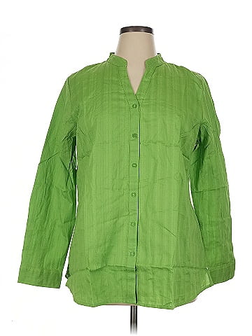 D&Co. 3/4 Sleeve Button-Down Shirt (view 1)
