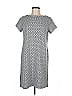 Ann Taylor LOFT Outlet Print Gray Casual Dress Size M - photo 1