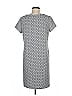 Ann Taylor LOFT Outlet Print Gray Casual Dress Size M - photo 2