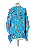 Belle By Kim Gravel 100% Polyester Blue 3/4 Sleeve Blouse Size L - photo 2
