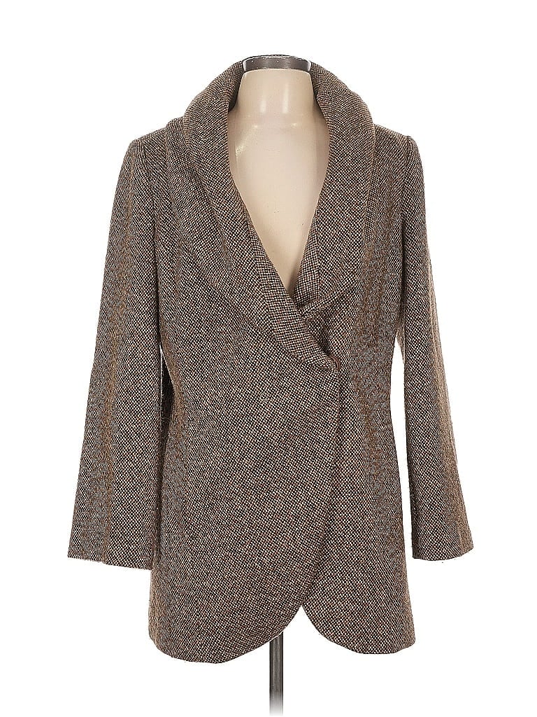 IMAN Tweed Brown Blazer Size L - photo 1