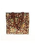 Patricia Nash Floral Brown Yellow Leather Satchel One size - photo 1