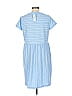 Ann Taylor LOFT Outlet Stripes Blue Casual Dress Size M - photo 2