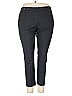 JM Collection Solid Black Gray Dress Pants Size 22 - photo 1