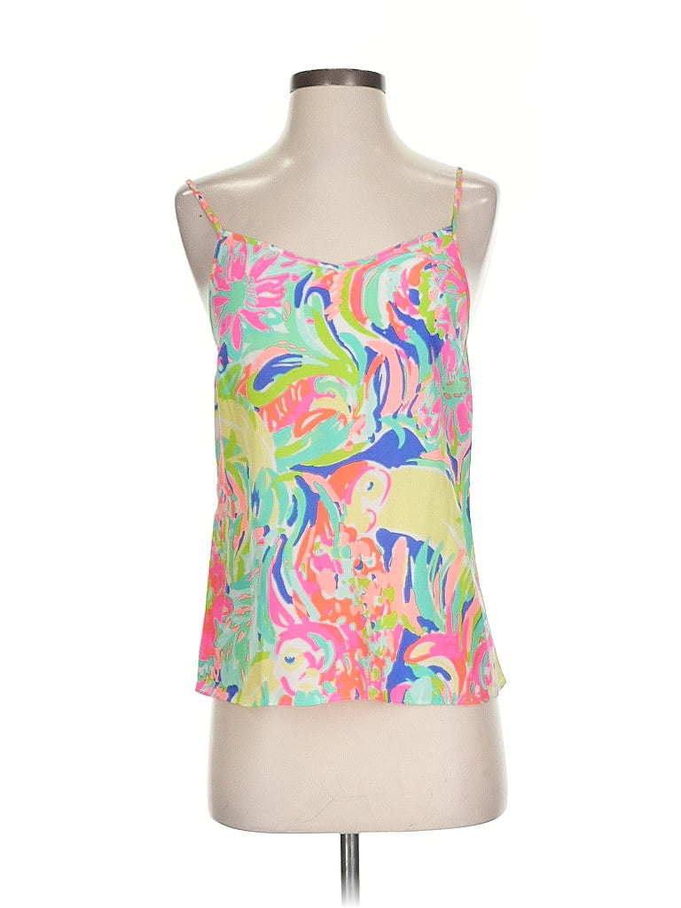 Haut Sans Manches Lilly Pulitzer Rose - Dos à Oeillet Avec Cordon à Pompon, Taille S