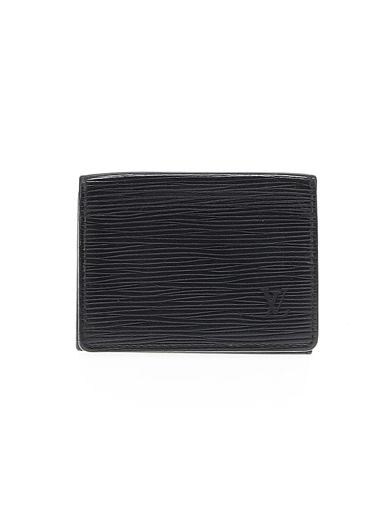 Louis Vuitton 100% Leather Black Epi Business Card Holder One size - photo 1