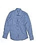 Robert Graham Houndstooth Blue Long Sleeve Button-Down Shirt Size 10 - photo 1