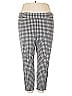 RACHEL Rachel Roy Houndstooth Gray Casual Pants Size 22 - photo 1