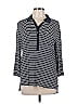 Ann Taylor Factory Blue Long Sleeve Polo Size L - photo 1