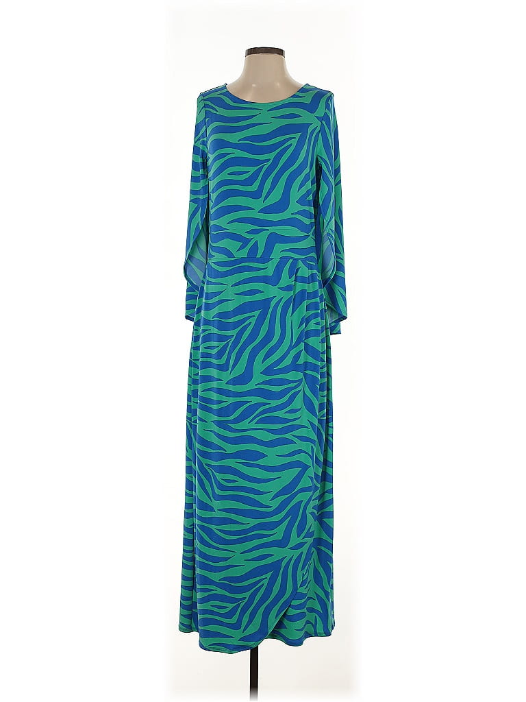 IMAN Teal Casual Dress Size S - photo 1