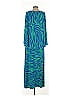 IMAN Teal Casual Dress Size S - photo 2