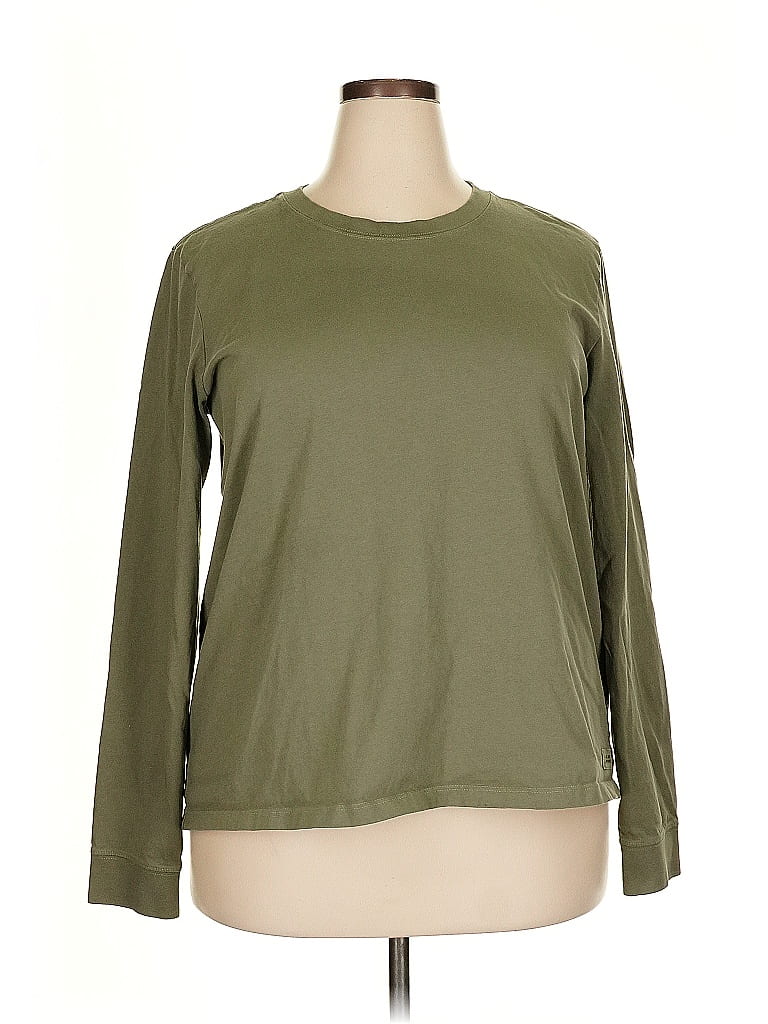 Life Is Good 100% Cotton Green Long Sleeve T-Shirt Size XXL - photo 1