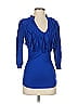 Arden B. Blue 3/4 Sleeve T-Shirt Size XS - photo 1