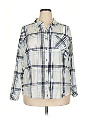 Natural Reflections 3/4 Sleeve Button Down Shirt