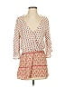 Elan 100% Rayon Paisley Ivory Pink Romper Size S - photo 1