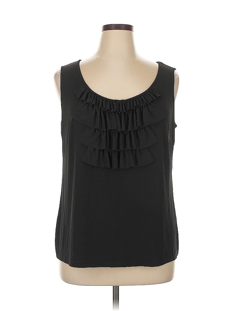 Jones Studio Black Sleeveless Blouse Size 14 - photo 1