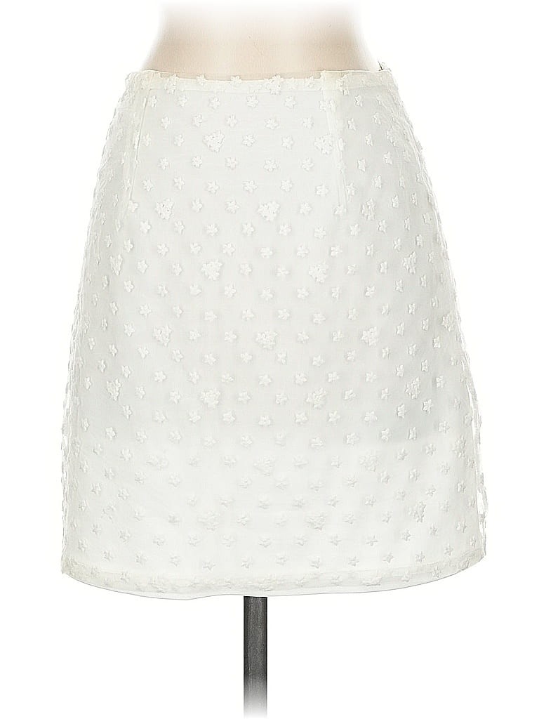 Pre-owned Mi Ami Formal Skirt In White