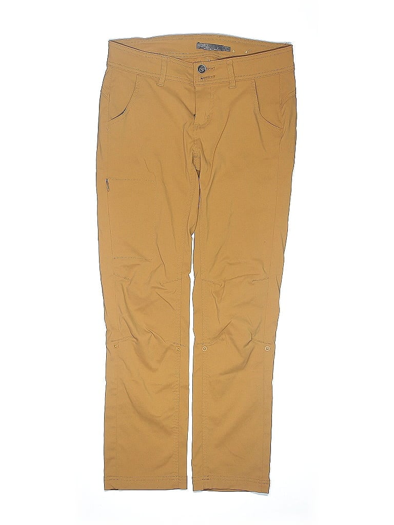 PrAna Solid Tan Khakis Size 2 - photo 1