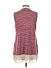 LOGO by Lori Goldstein Burgundy Sleeveless Blouse Size S - photo 2