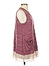 LOGO by Lori Goldstein Burgundy Sleeveless Blouse Size S - photo 4