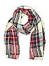 Unbranded Plaid Burgundy White Scarf One size - photo 1