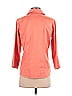 Liz Claiborne 100% Cotton Orange 3/4 Sleeve Button-Down Shirt Size 6 - photo 2