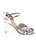 Chloé 100% Leather Metallic Silver Vintage Heels Size EU 40 - photo 1