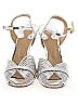 Chloé 100% Leather Metallic Silver Vintage Heels Size EU 40 - photo 2