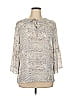 Violet & Claire 100% Polyester Gray 3/4 Sleeve Blouse Size XL - photo 1
