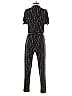 Veronica M. 100% Rayon Graphic Black Jumpsuit Size S - photo 2