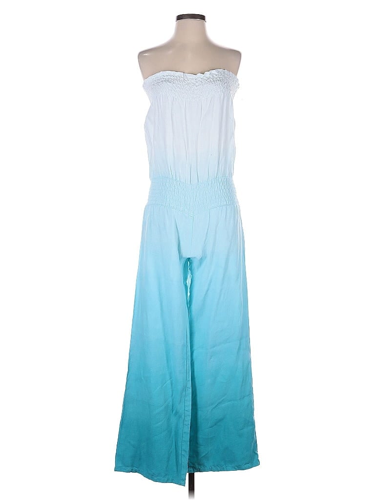 Young Fabulous & Broke Color Block Blue Teal Jumpsuit Size S - photo 1