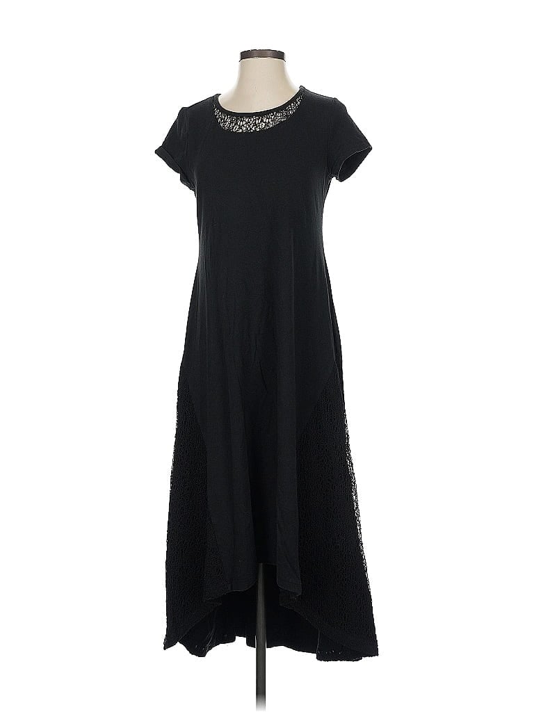 Pre-owned H By Halston Casual Dress In Black