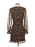 Storia 100% Polyester Print Brown Cocktail Dress Size S - photo 2
