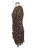 Storia 100% Polyester Print Brown Cocktail Dress Size S - photo 5
