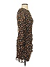 Storia 100% Polyester Print Brown Cocktail Dress Size S - photo 4