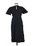 Who What Wear 100% Cotton Solid Black Casual Dress Size M - photo 2