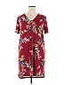 Christian Siriano New York Tropical Burgundy Casual Dress Size XL - photo 1