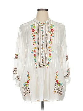 Johnny Was 3/4 Sleeve Blouse