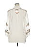 Johnny Was 100% Rayon Ivory White 3/4 Sleeve Blouse Size XL - photo 2