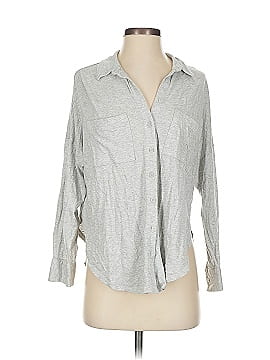 Lou & Grey For Loft 3/4 Sleeve Button Down Shirt