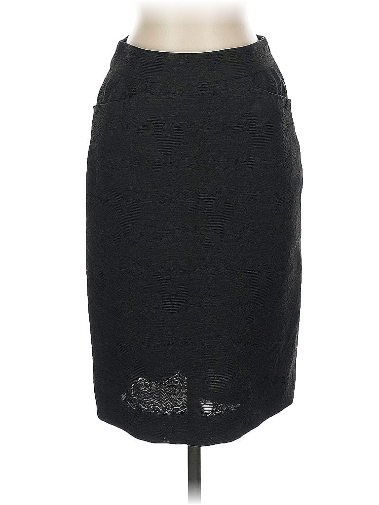 Annelore Solid Black Formal Skirt Size 2 - photo 1