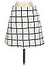 MNG Checkered-gingham White Casual Skirt Size 4 - photo 1