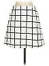 MNG Checkered-gingham White Casual Skirt Size 4 - photo 2