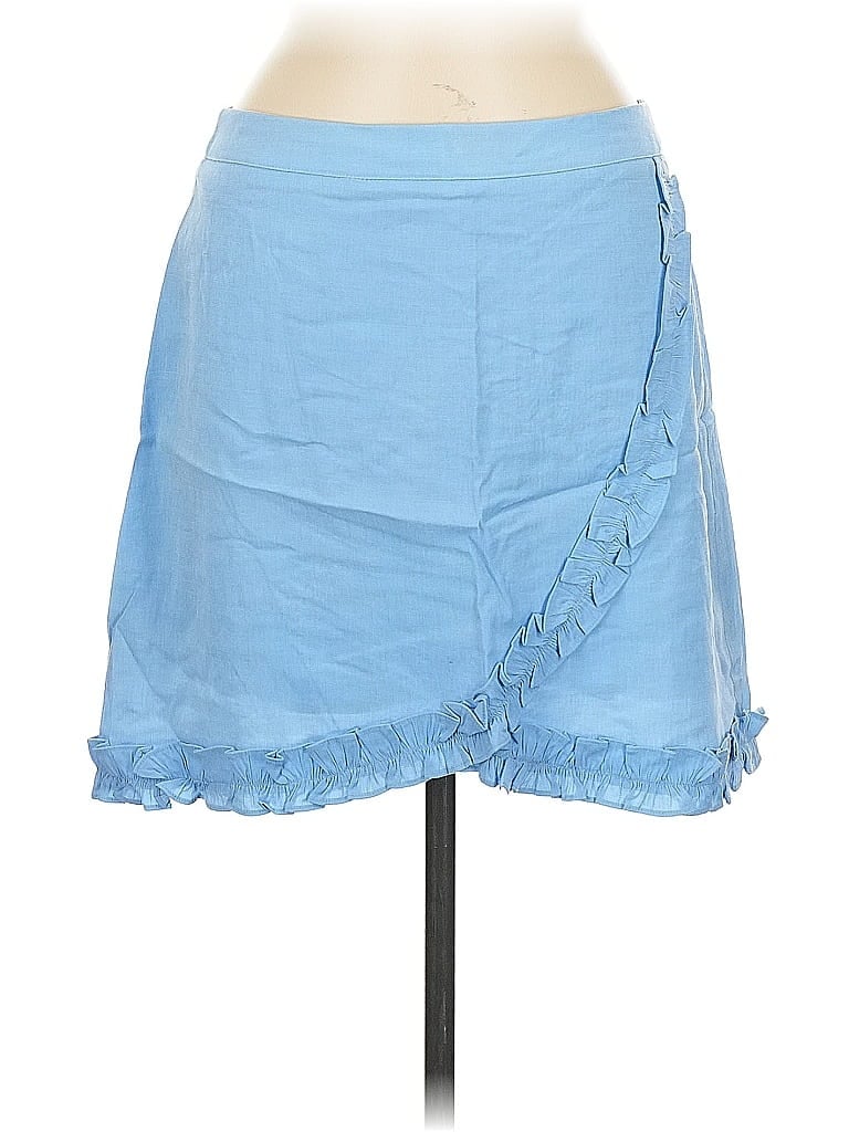 Pre-owned Lost + Wander Casual Skirt In Blue