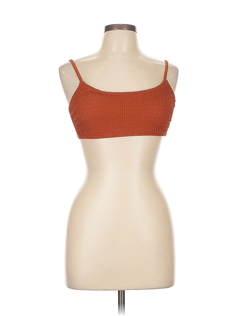Xhilaration 100% Recycled Plastic Orange Sleeveless Top Size L - photo 1